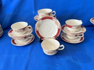 Majestic By Homer Laughlin Brittany Cup & Saucer Set Of 8 * H42N6 - Picture 1 of 2