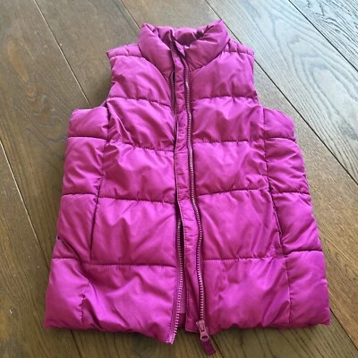 Antiguo chaleco chaqueta azul marino niñas 10-12 grande fucsia con cremallera en muy buen estado Foto 1 de 4