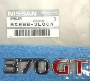 Nissan Genuine 08-13 Skyline Infiniti G37 V36 84896-JL00A 370GT Emblem Badge NEW - Picture 1 of 24