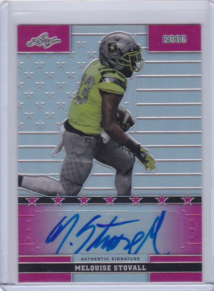 Melquise Stovall 2016 Leaf US Army All-American Bowl Autograph 5/7 - Image 1 of 2