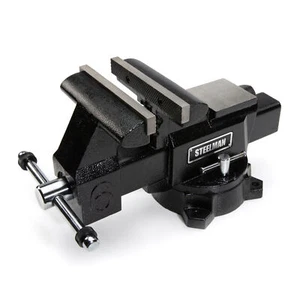 Steelman 6-Inch Swivel Base Bench and Workshop Vise with Built-In Anvil 42462 - Picture 1 of 10
