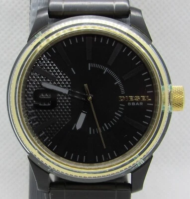 Reloj de cuarzo sólido SS Diesel DZ-1877 "Rasp" para hombre con pulsera original - funcionando Foto 1 de 4