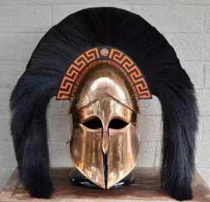 18 Gauge Stahl Kupfer beschichtet Mittelalter Griechisch Korinthisch Helm Spartaner Helm TG - Bild 1 von 1