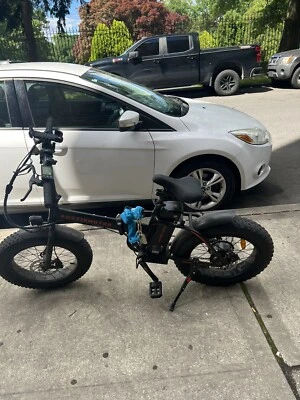 Bicicleta eléctrica plegable Aostirmotor 20" E-Bike 500W 36V/13A Fat Tire bicicleta de ciudad Foto 1 de 4