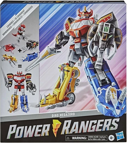 Mighty Morphin Megazord Megapack Action Figure [Includes 5 MMPR Dinozords] Cover