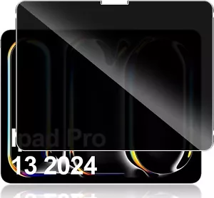 Szkło ochronne do Apple iPad Pro 2024 13-calowy wyświetlacz folia pancerna Anty-Spy 9H - Zdjęcie 1 z 8
