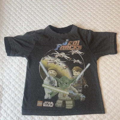 Boys Gray Lego Star Wars Jedi Forces Short Sleeve T-Shirt Size XS - Image 1 of 4