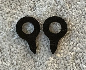 Vintage TEISCO Guitar BLACK CONTROL KNOB POINTERS 1960s MIJ JAPAN - Picture 1 of 4