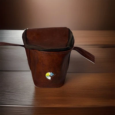 Bolso de Mano para Cámara Instantánea Kodak Cuero Marrón Correa Arco Iris Estuche de Transporte Bolso De Colección  Foto 1 de 4