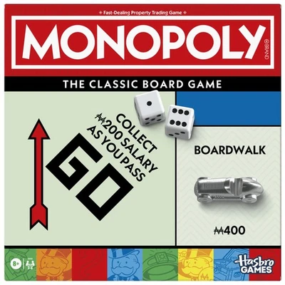 Monopoly Board Game   Classic Game with Storage Tray and Larger Tokens   Ages 8+ - Image 1 of 4