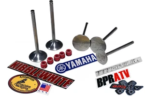 Kibblewhite YZ250F WR250F TITANIUM Intake Exhaust Valves & RED Viton Seals 01-13 - Picture 1 of 24