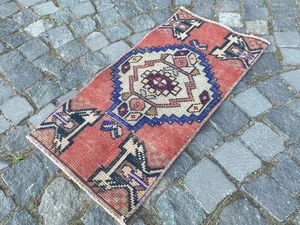 Small Rug Door Mat Bath Mat Wool Rug Oushak Rug Traditional Rug Floor Rug - Picture 1 of 9