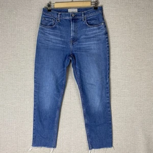 Everlane The Cheeky Jean Womens 29 Crop Denim Jeans High Rise Preppy Blue - Picture 1 of 9