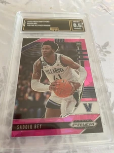 SADDIQ BEY PELICANS 2020 PRIZM DRAFT PICKS PINK ICE PRIZM ROOKIE RC GRADED 8.5 - Picture 1 of 2