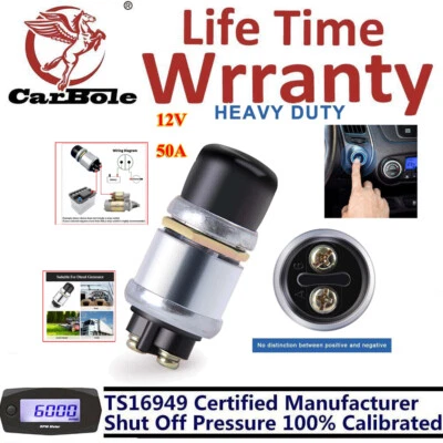 Interruptor de partida momentâneo 12V DC resistente partida 20 ampères para marinha - Imagem 1 de 4