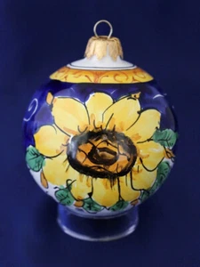 Decorazione Natalizia Ceramica Italiana Girasole Toscano Made in Italy - Foto 1 di 3