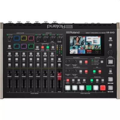 ROLAND VR-6HD Digital Audio Video Streaming Mixer with Touchscreen Display - Image 1 of 4
