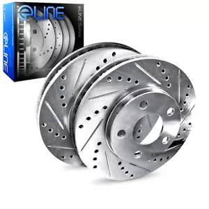 For Mini Cooper 02-15 Brake Rotor DFC Premium Drilled & Slotted Rear Passenger - Picture 1 of 3