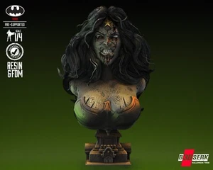 3D Printed 16K B3DSERK - Wonder Woman Zombie Bust DC Comics Fan Made 1/4 Scale - Picture 1 of 7