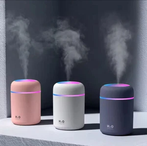 Mini Car Air Humidifier Ambient Light Home Diffuser - Picture 1 of 10