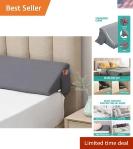 King Bed Wedge Pillow/Headboard Pillow Wedge/Mattress Gap Filler Wedge,Bed Ga... - Picture 1 of 7