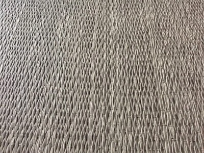 Außergewöhnliches Kunstleder Meterware in Flechtoptik Beige 152cm breit - Bild 1 von 4