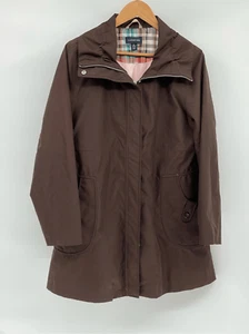 Lands End Jacket Coat Women Size Medium 10/12 Brown - Picture 1 of 10