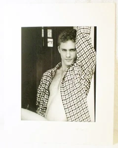 Ed Cox Erotic Gay Photograph CHRISTIAN Dancer Overtown Miami 1996 Signed Matted - Picture 1 of 5
