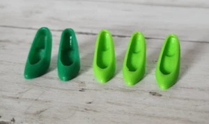Barbie Green Tone High Heel Shoes TBK China Doll Size Lot - Picture 1 of 6