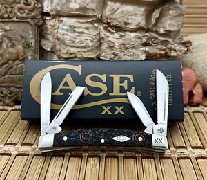 Case XX USA 2023 Red Bone ROSES Diamond XX Small Congress 1/500 Pocket Knife - Picture 1 of 5