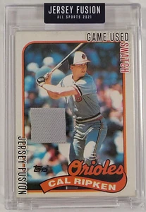 Jersey Fusion 2021 Cal Ripken Jr GU juego usado Swatch Jersey Salón de la fama  - Imagen 1 de 2