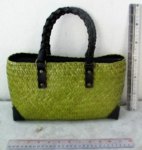 NEU Papyrus Handtasche mit Lederriemen leicht - Bild 1 von 5