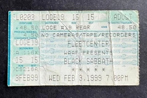 1999 Pantera & Black Sabbath Concert Ticket Stub 2/3/99 Fleet Center Boston MA. - Picture 1 of 2