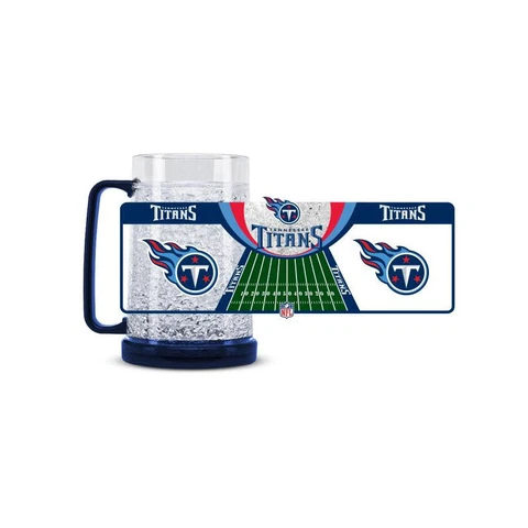 Brand New NFL Tennessee Titans 16oz Crystal Freezer Mug by Duck House Sports Cover