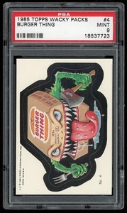 1985 Topps Wacky Packages Sticker All New #04 Burger Thing PSA 9 - Bild 1 von 3
