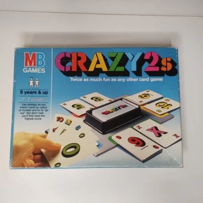 Crazy 2S MB Games - 100% Complete Card Games - 8 Years and Up - Vintage 1985 - Image 1 of 4