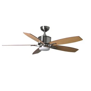 Design Ceiling Fan With LED Lamp and Remote Control Prima Nickel 132 CM - Picture 1 of 4