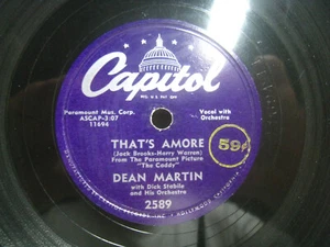 Dean Martin That's Amore / You're the Right One *Capitol 2589 10" 78 rpm - Bild 1 von 4