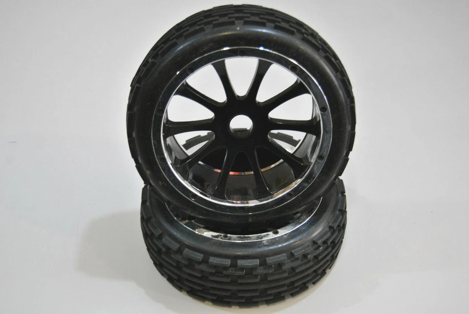 51023 Coppia Ruote Anteriori Complete 1/5 Himoto Buggy/HIMOTO PAIR TIRES BUGGY  - Immagine 1 di 1