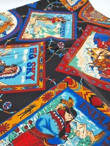 Tela de algodón Joan Kessler 2 yardas acolchado costura 44" ancho vaquero occidental - Imagen 1 de 17