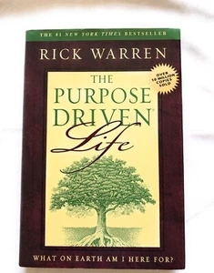 The Purpose Driven Life What on Earth Am I Here For - Rick Warren 2002 Hardcover - Picture 1 of 12