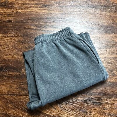 UNDER ARMOUR Graphic Straight Leg Stretch Waist Gray Sweatpants Girl's Size L - Image 1 of 4