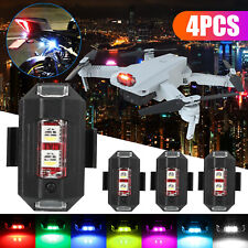 4x Rechargeable 7Colors LED Anti-collision Warning Strobe Light for Drone RC Car