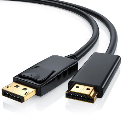 CSL DisplayPort-HDMI-Adapterkabel Full HD 1080p Hochwertig Monitor / Beamer 2m - Bild 1 von 4