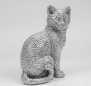 Figura adorno gato diamante sentado Hestia - Imagen 1 de 1