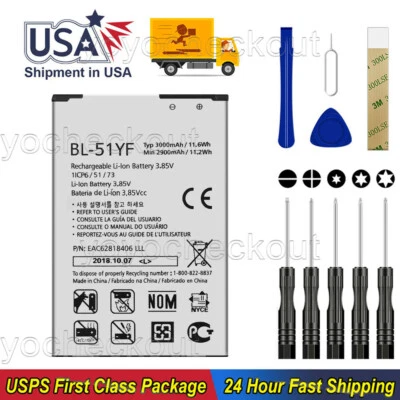 Para LG G Stylo H631 LS770 MS631 H634 Batería de Repuesto BL-51YF Kit Adhesivo Foto 1 de 4