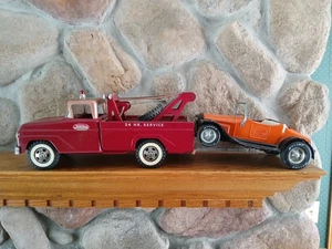 Tonka Custom 24hr. Service Tow Truck W/ Orange Nylint Roadster Pressed Steel Vin - Picture 1 of 24
