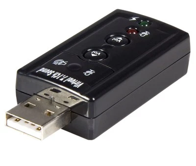 StarTech Virtual 7.1 USB Stereo Audio Adapter External Sound Card - Image 1 of 2