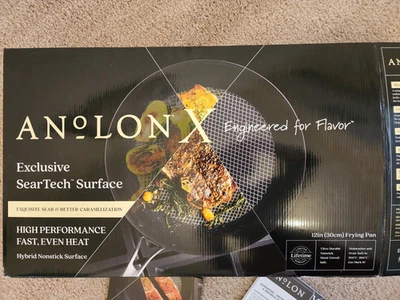 Sartén Anolon X 12 pulgadas en color negro Foto 1 de 4