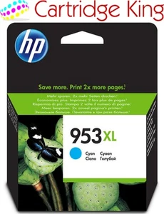 HP 953XL ertragreiche Original Cyan Tintenpatrone für HP OfficeJet Pro 7740 breit F - Bild 1 von 1